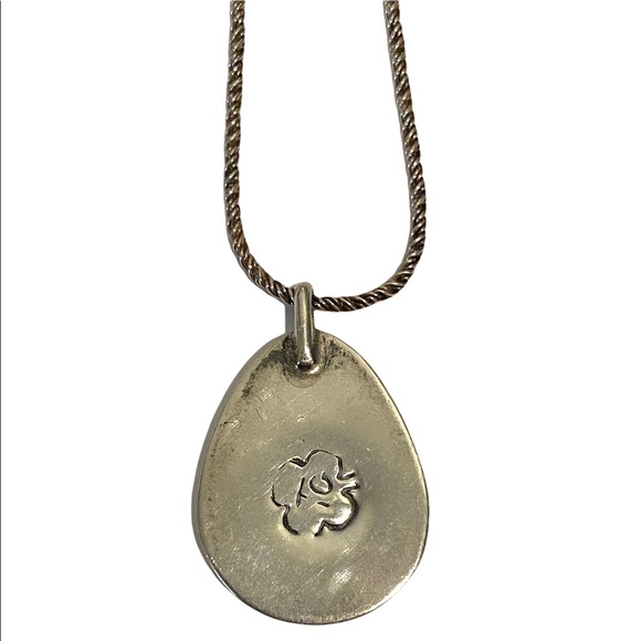 Turquoise shadow box pendant - Picture 2 of 3